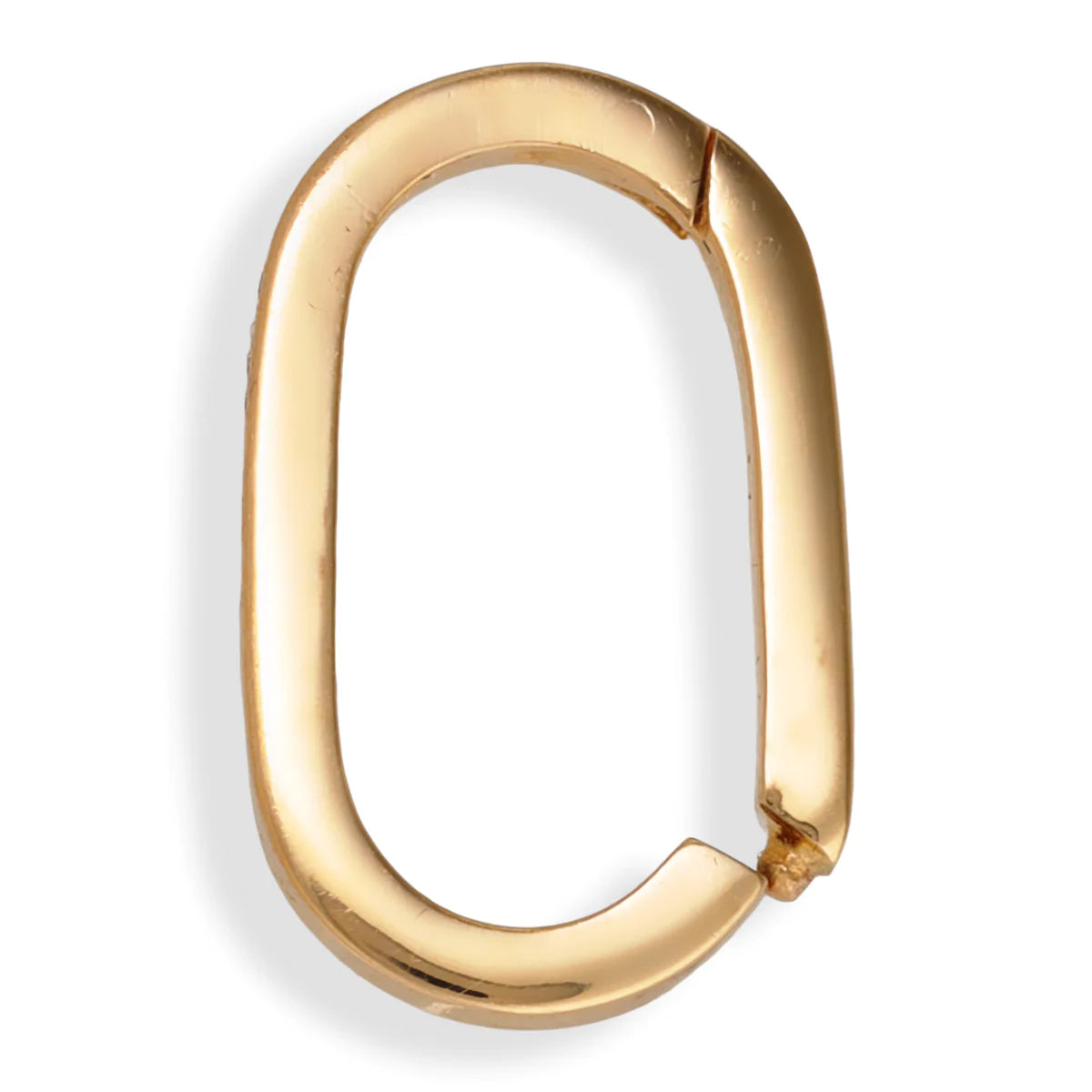 14k Yellow Gold Paperclip Flat Lock