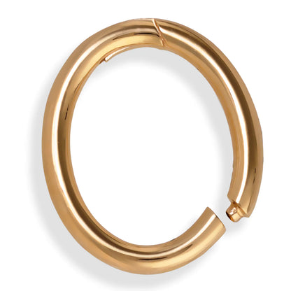 14kt Gold Oval Shape Lock