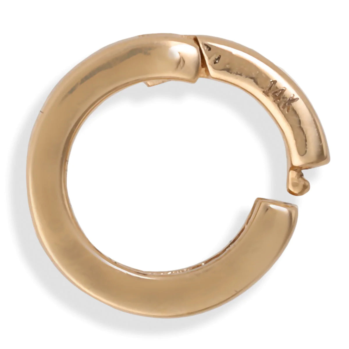 14kt Gold Round/flat Lock