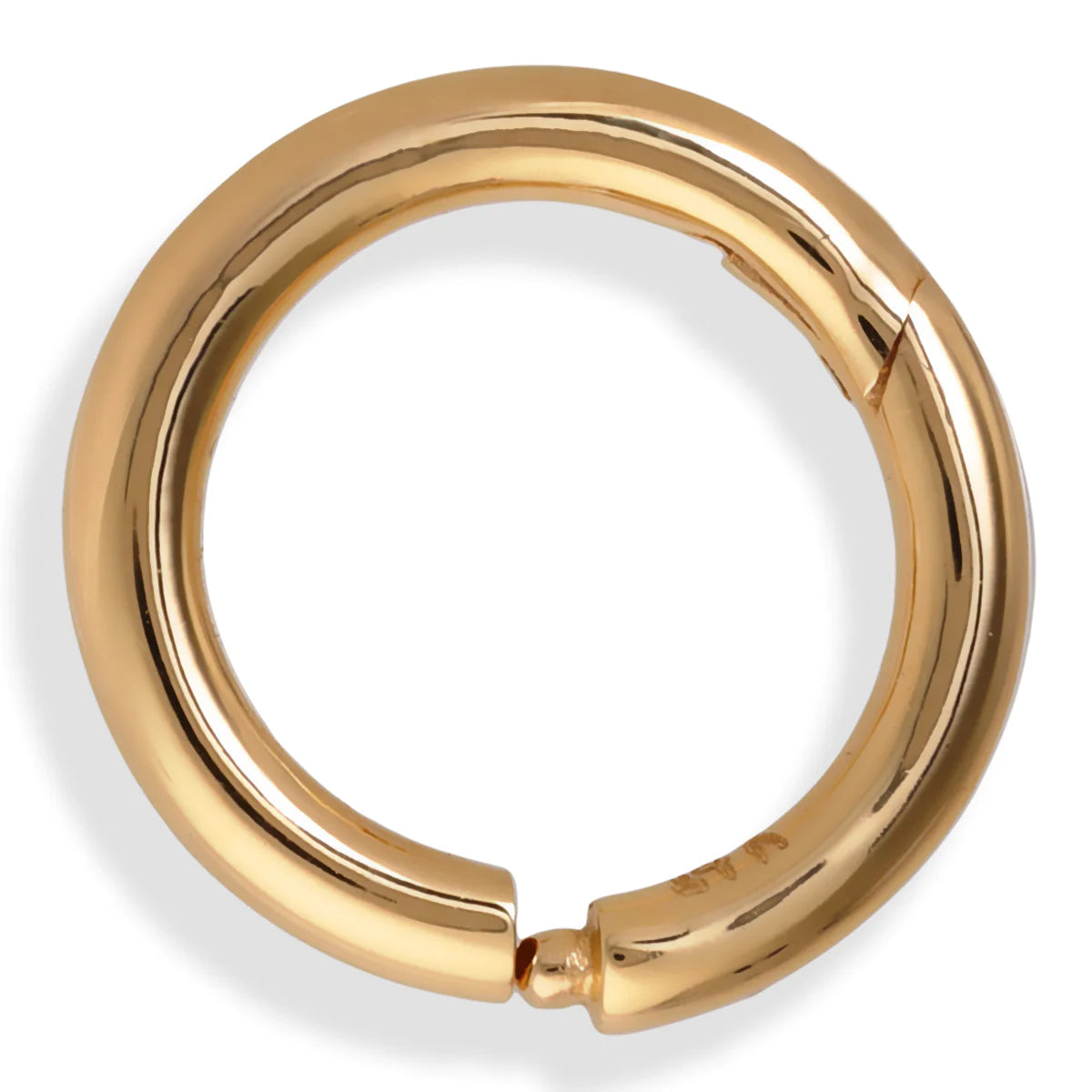 14kt Gold Round Lock