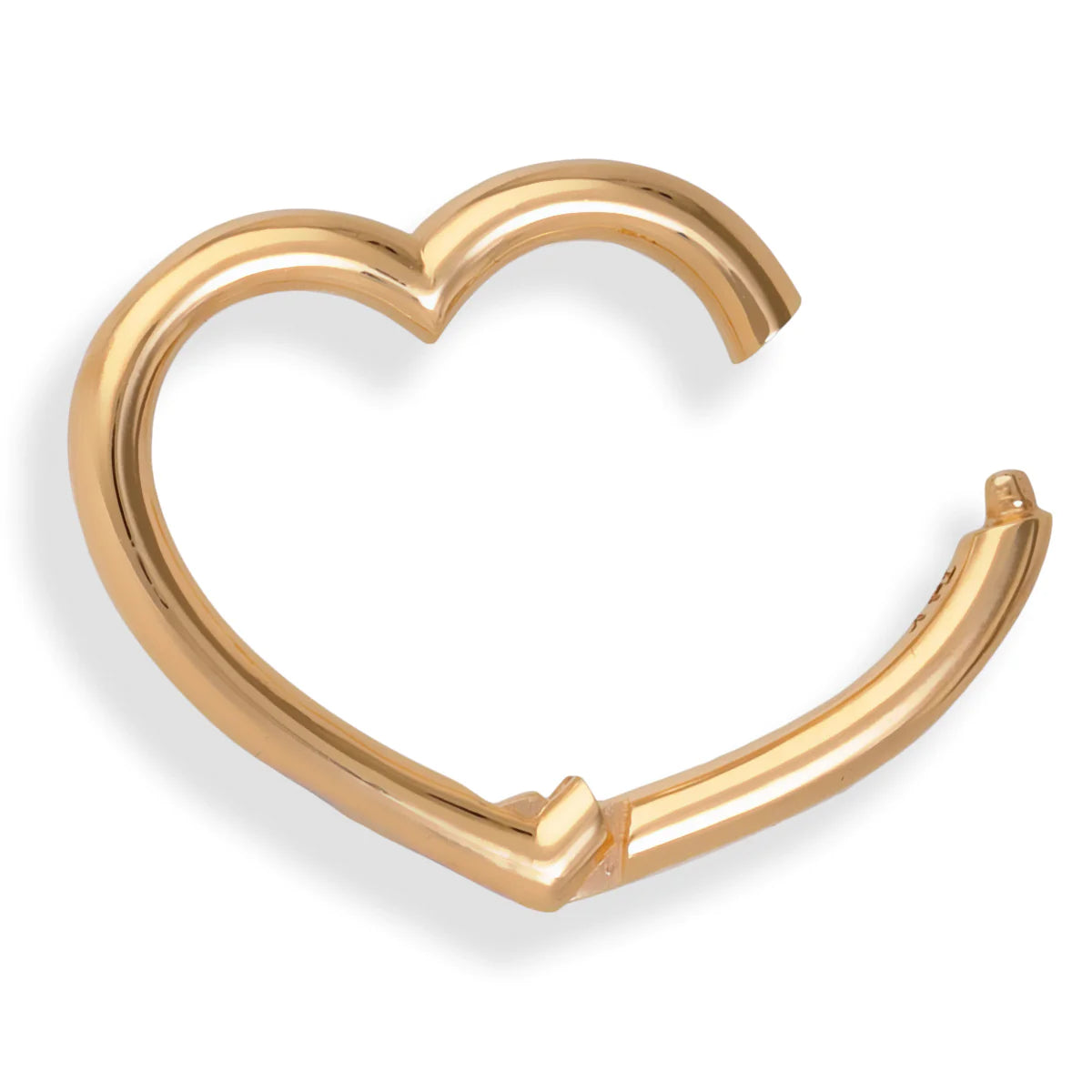 14kt Gold Heart Shape Lock