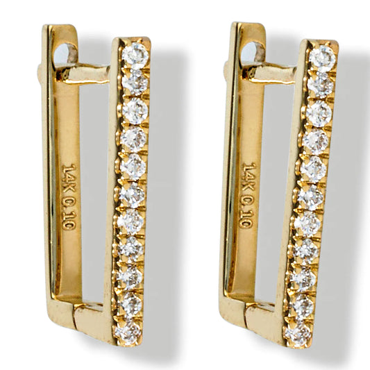 14kt. Diamond Earrings