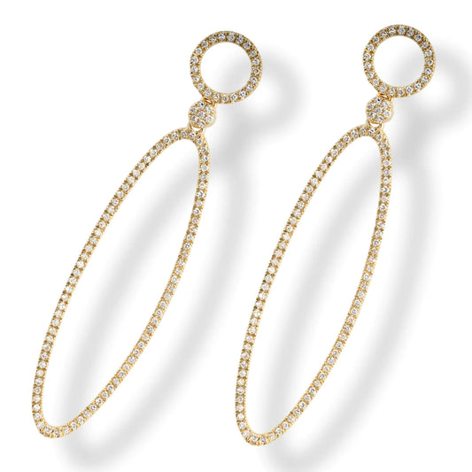 14kt. Gold/Diamond Earrings