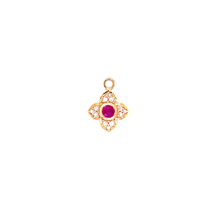 14kt Gold Clover Pendent