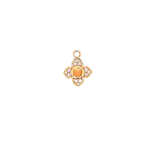 14kt Gold Clover Pendent