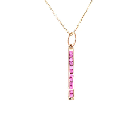 14kt Gold Stick Pendent