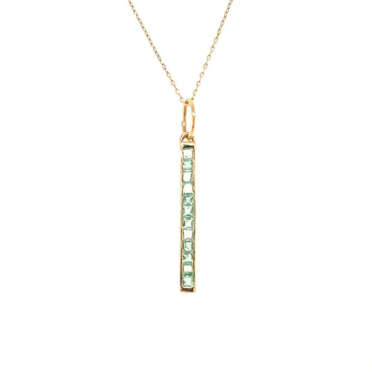 14kt Gold Stick Pendent