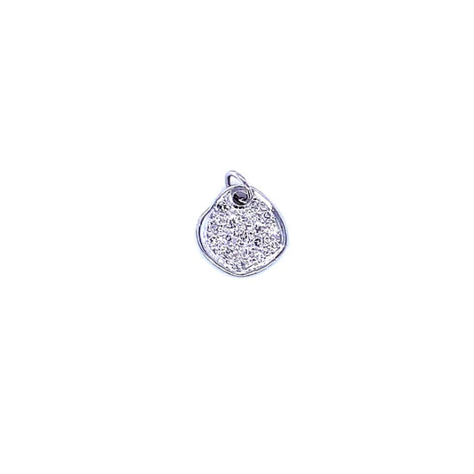 14kt. White Gold Irregular Shape Pandent