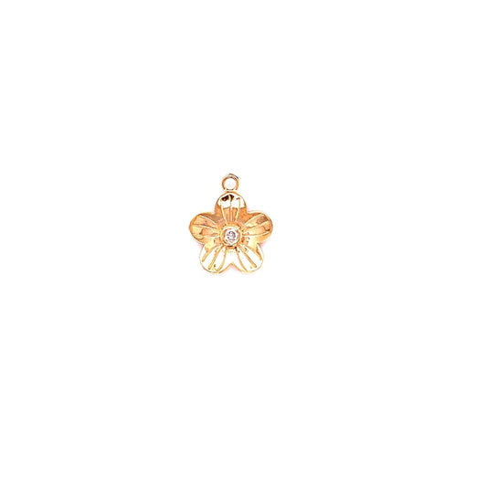 14kt Gold Flower Pandent