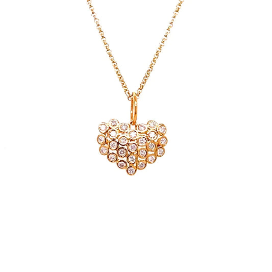 14kt Gold Heart Shape Pendant