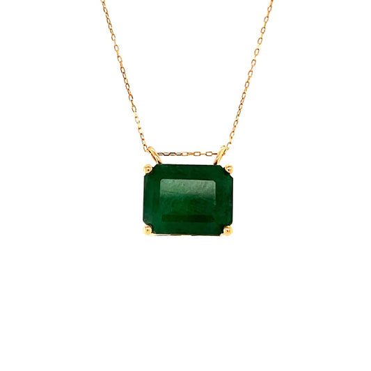 14kt Gold Emerald Pendent