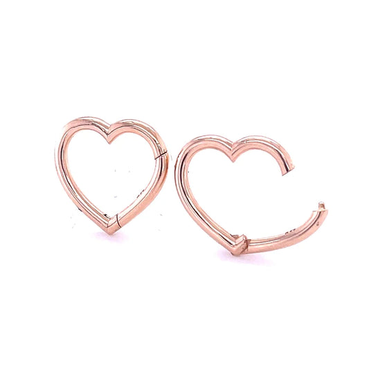 14kt Gold Heart Shape Lock