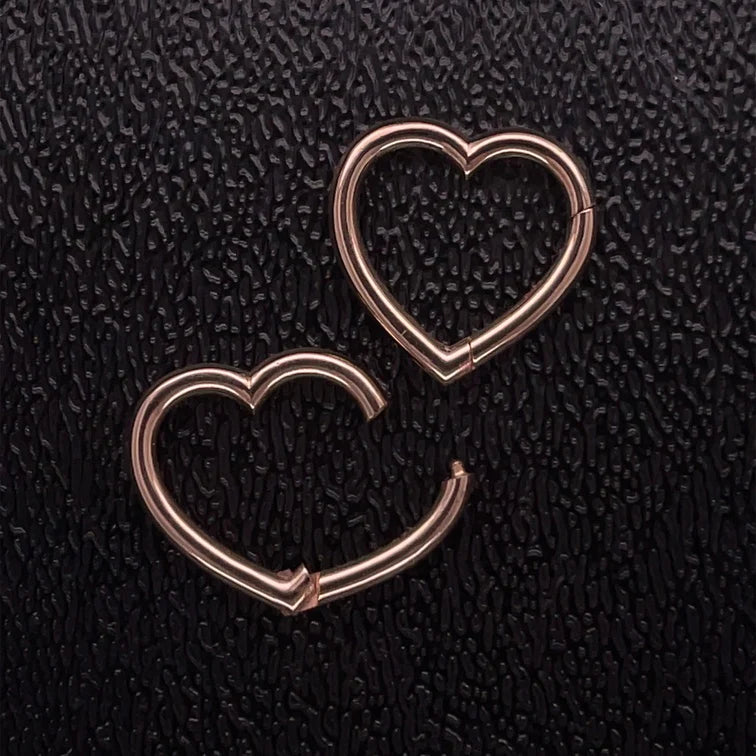 14kt Gold Heart Shape Lock