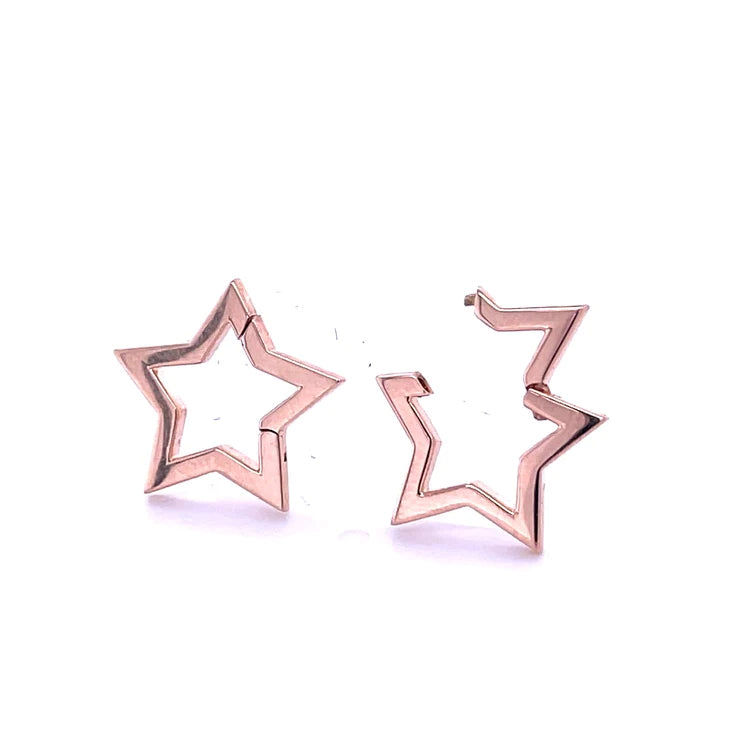14kt Gold Star Shape Lock
