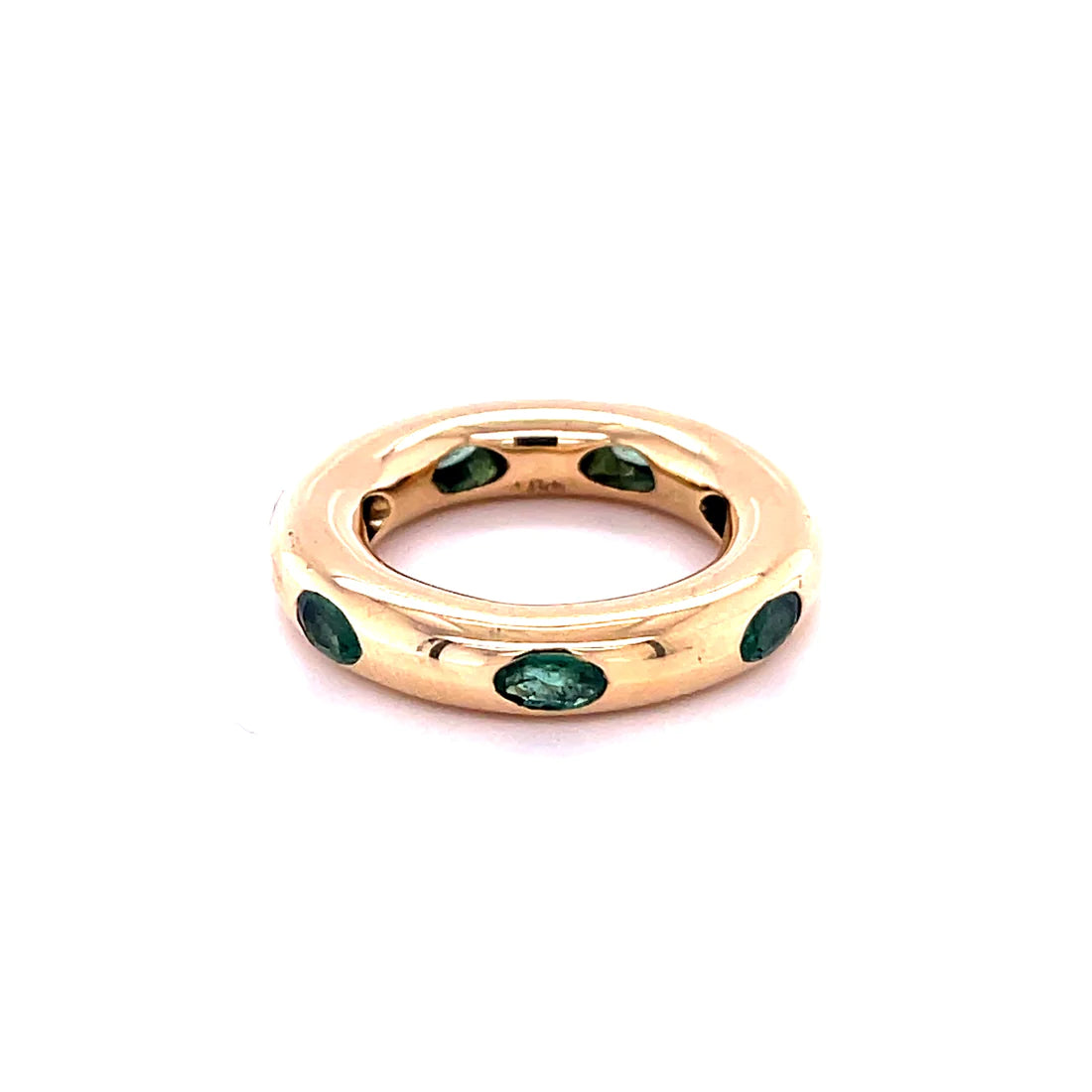 14KT YELLOW GOLD EMERALD RING