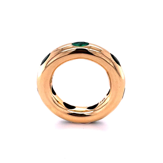 14KT YELLOW GOLD EMERALD RING