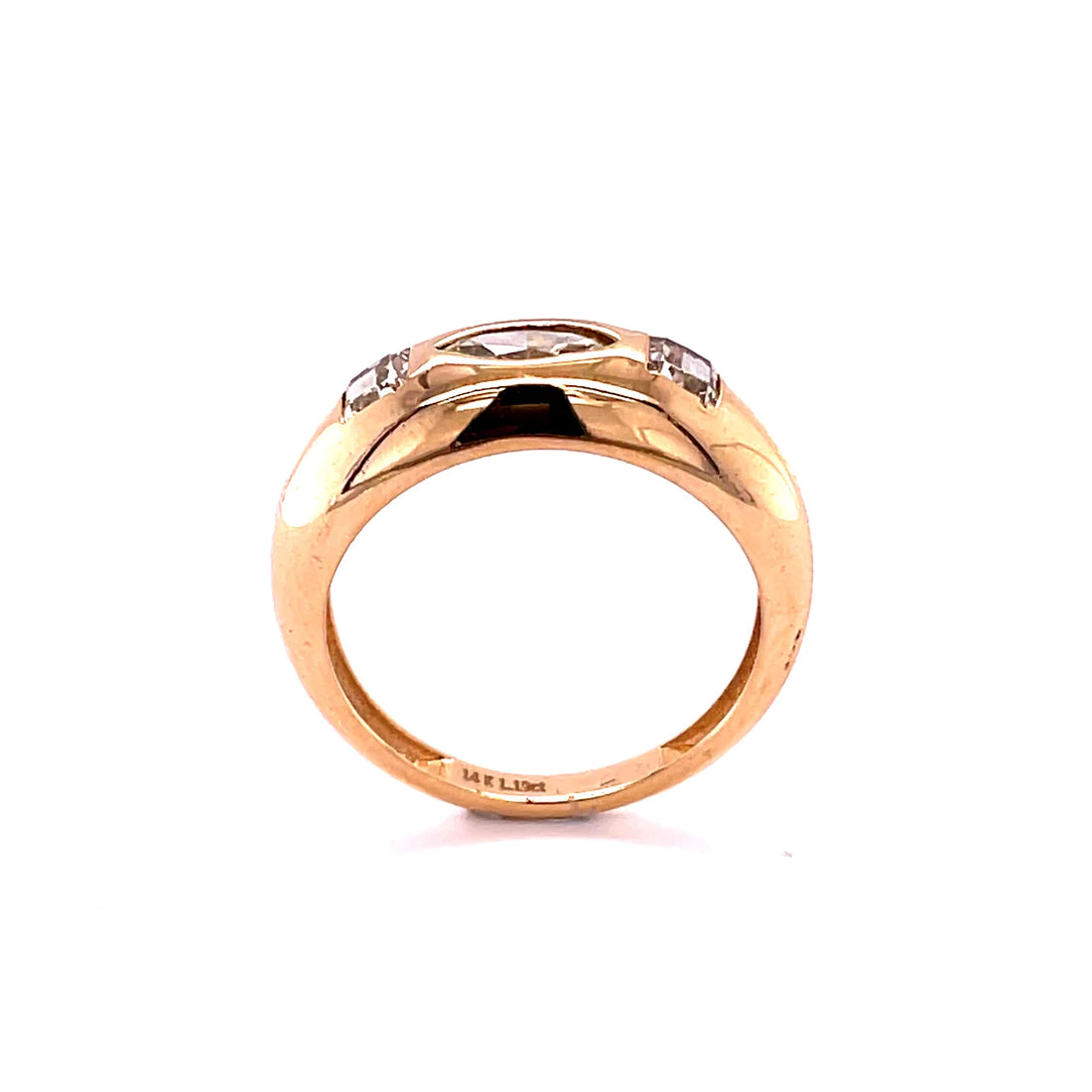 14kt Yellow Gold Fancy Diamond Ring