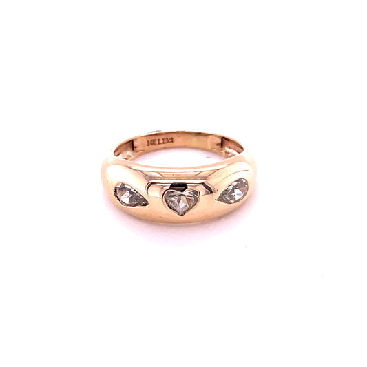 14kt Yellow Gold Fancy Diamond ring