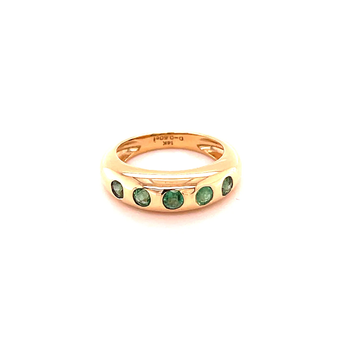 14kt Yellow Gold Emerald Ring