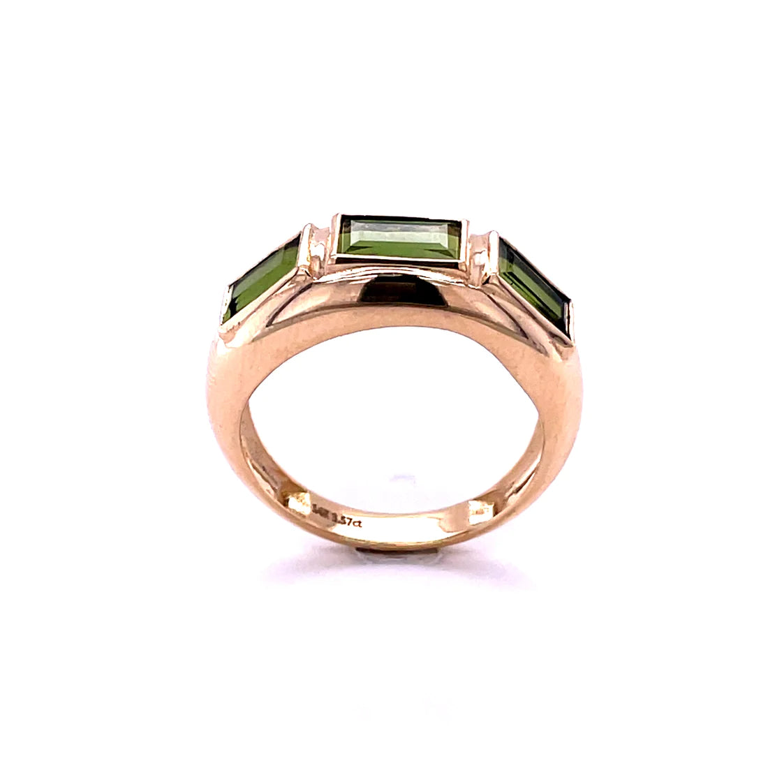 14kt Yellow Gold Green Tourmaline Ring