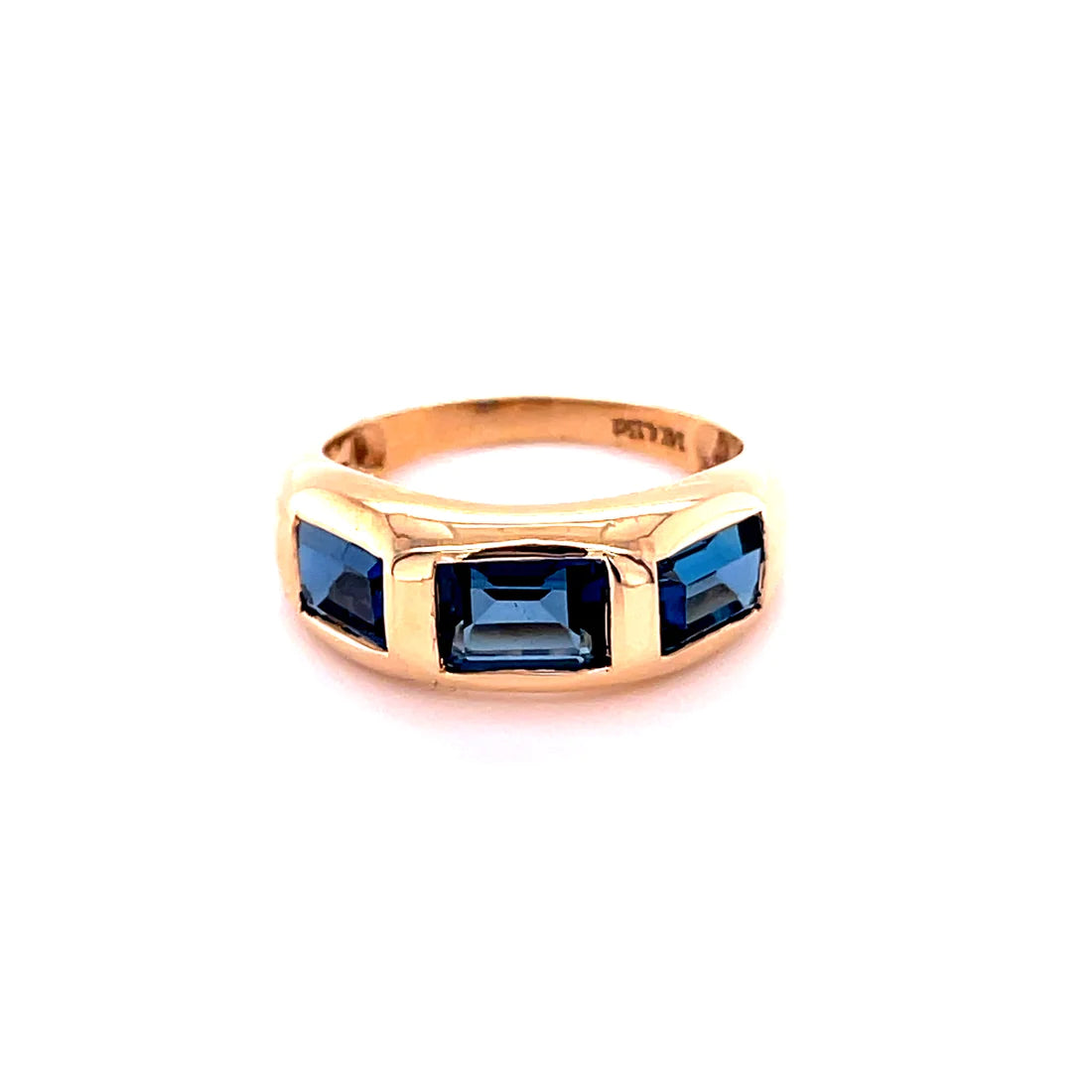 14kt Yellow Gold Blue Topaz Ring