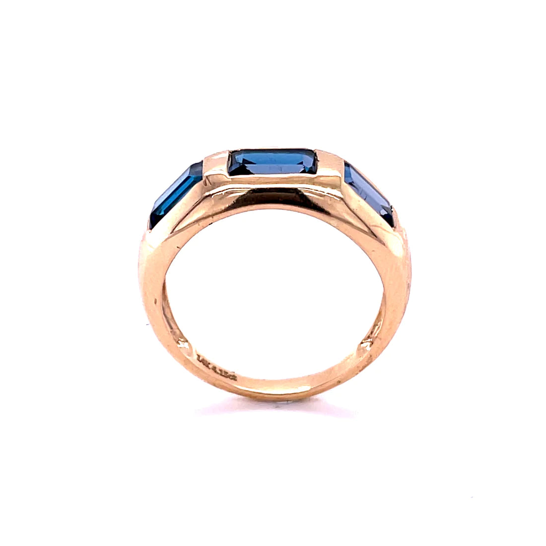 14kt Yellow Gold Blue Topaz Ring