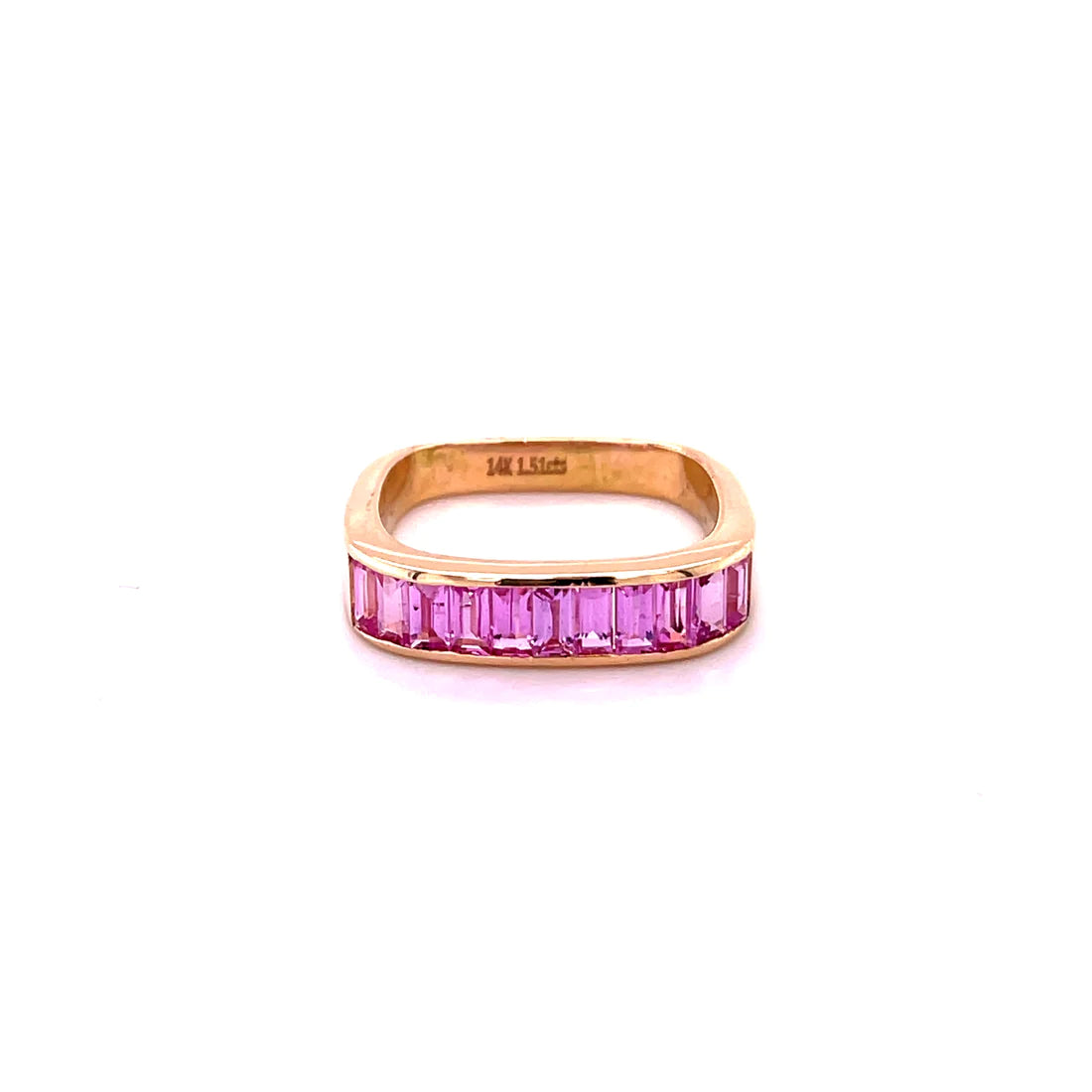 14kt Yellow Gold Pink Sapphirering