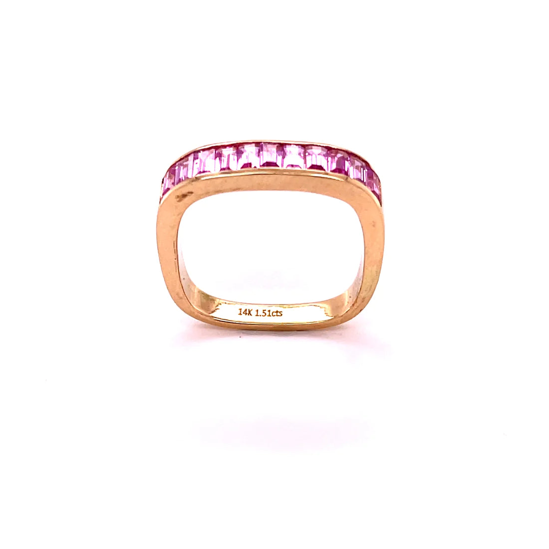 14kt Yellow Gold Pink Sapphirering