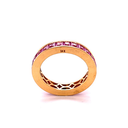14kt Yellow Gold Pink Sapphire Ring