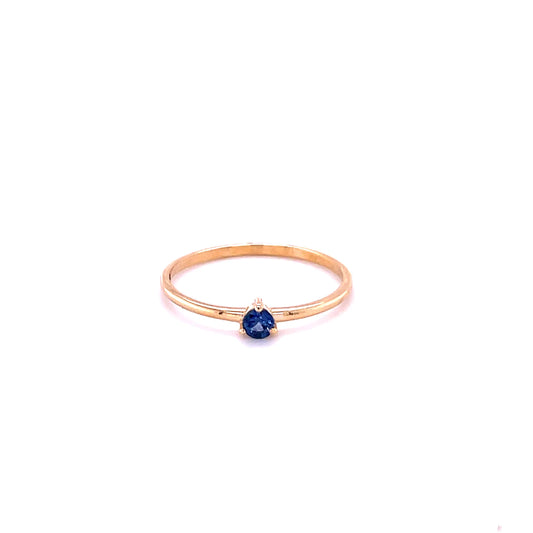 14kt Yellow Gold Blue Sapphire Ring