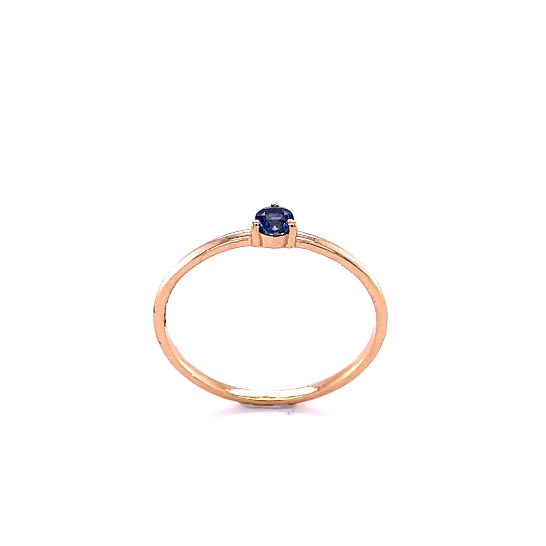 14kt Yellow Gold Blue Sapphire Ring