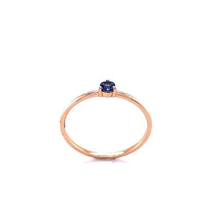 14kt Yellow Gold Blue Sapphire Ring