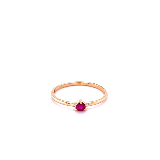 14kt Yellow Gold Ruby Ring