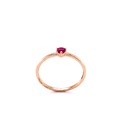 14kt Yellow Gold Ruby Ring