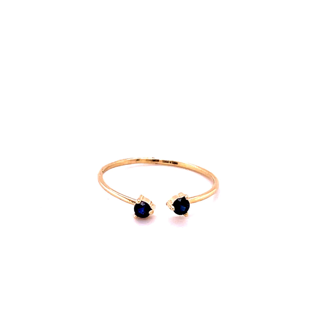 14kt Yellow Gold Blue Sapphire Ring