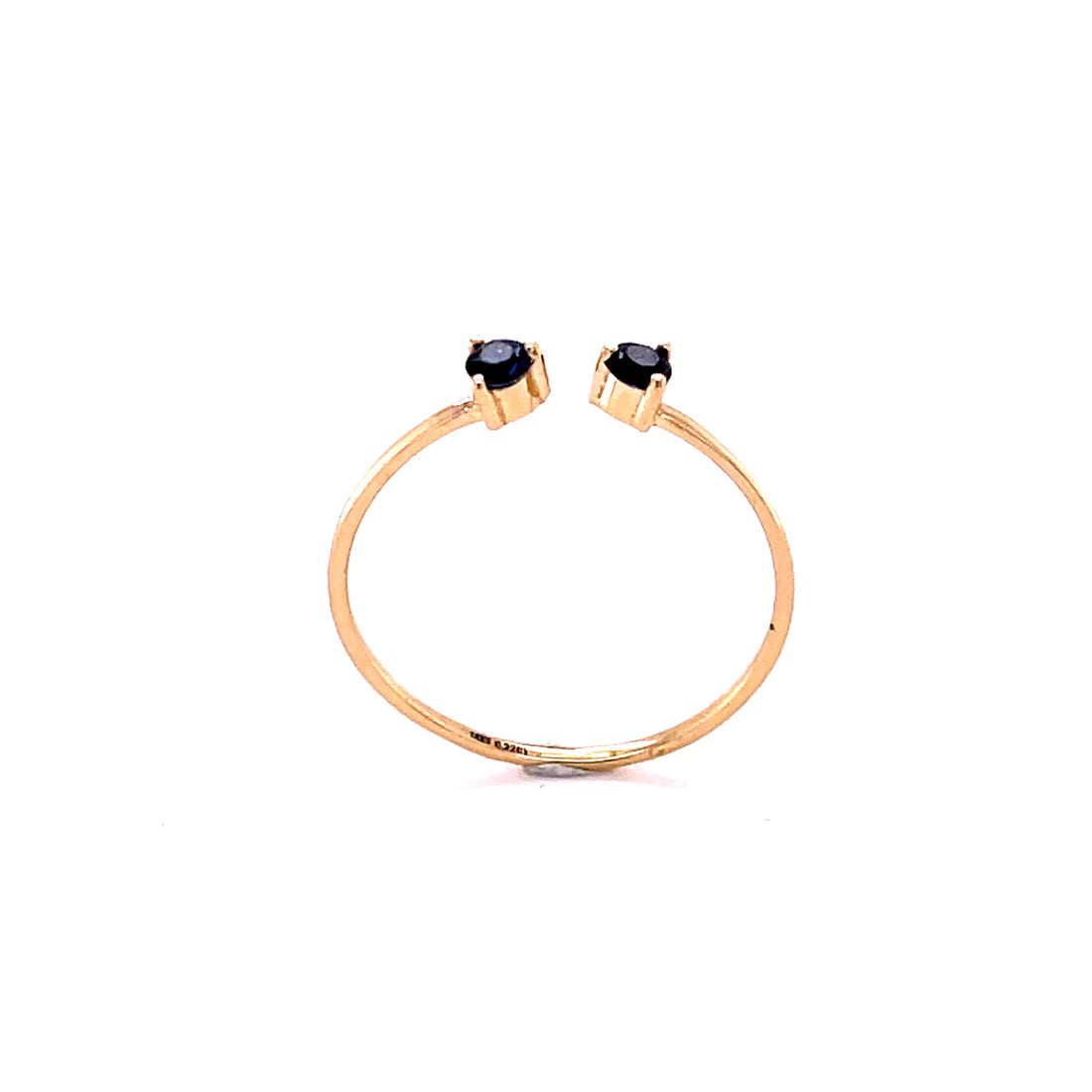 14kt Yellow Gold Blue Sapphire Ring