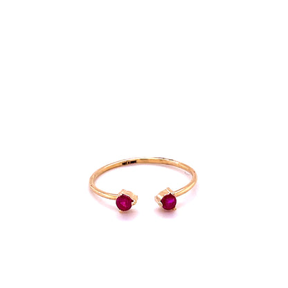 14kt Yellow Gold Ruby Ring