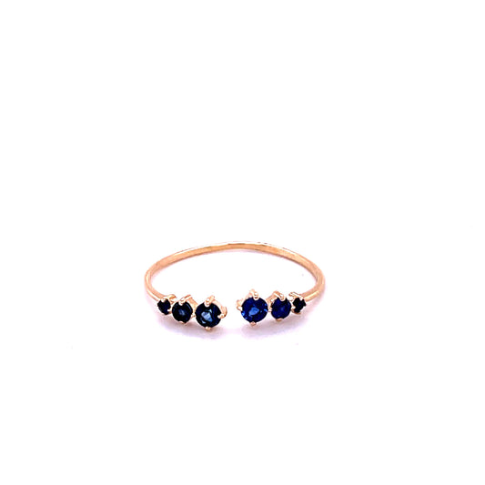 14kt Gold Blue Sapphire Ring