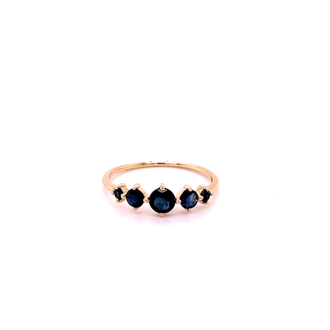 14kt Yellow Gold Blue Sapphire Ring