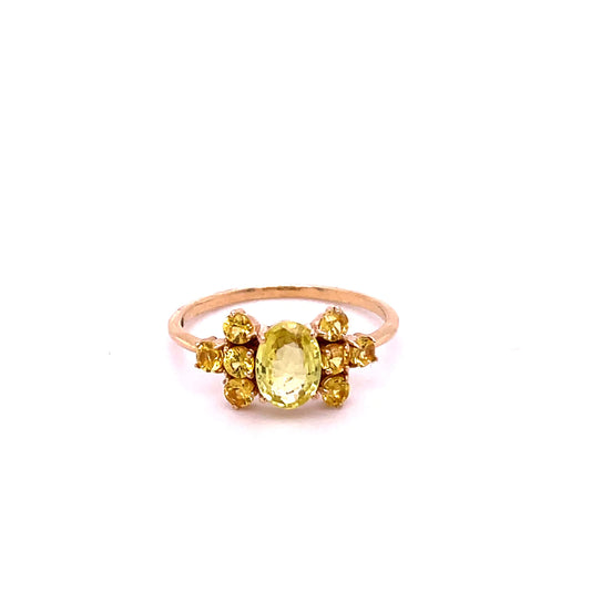 14kt Yellow Gold Yellow Sapphire Ring