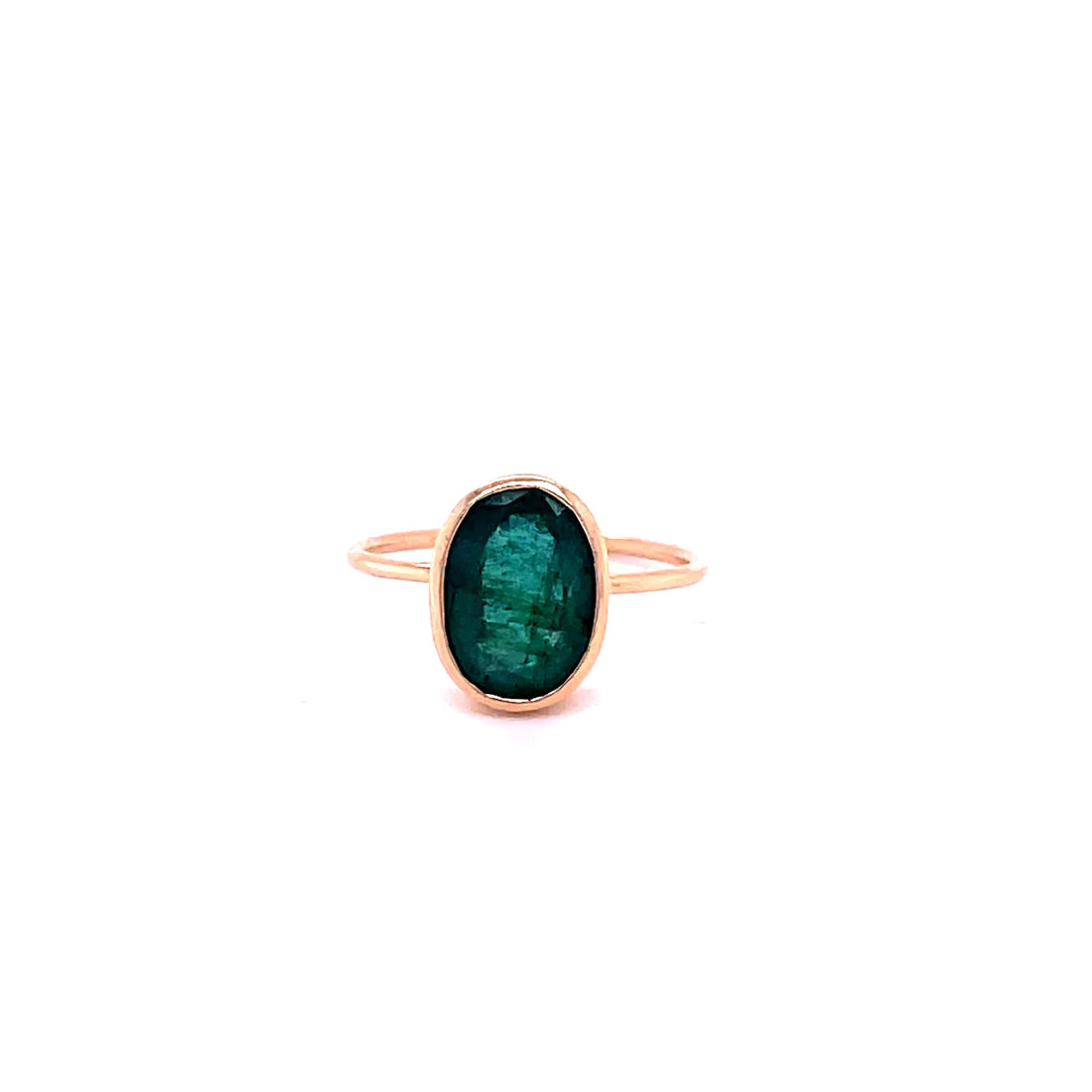 14kt Yellow Gold Emerald Ring