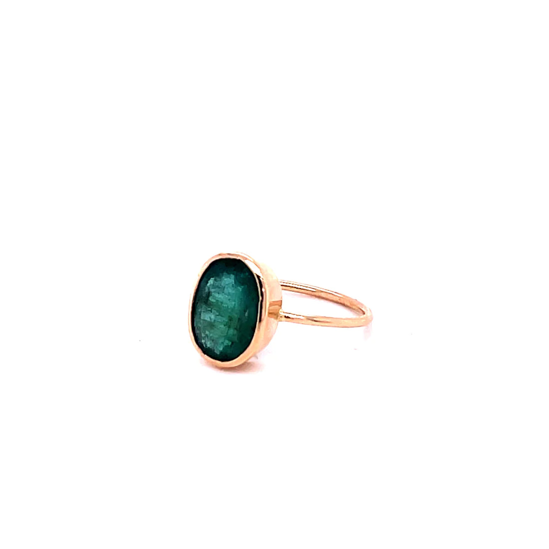 14kt Yellow Gold Emerald Ring