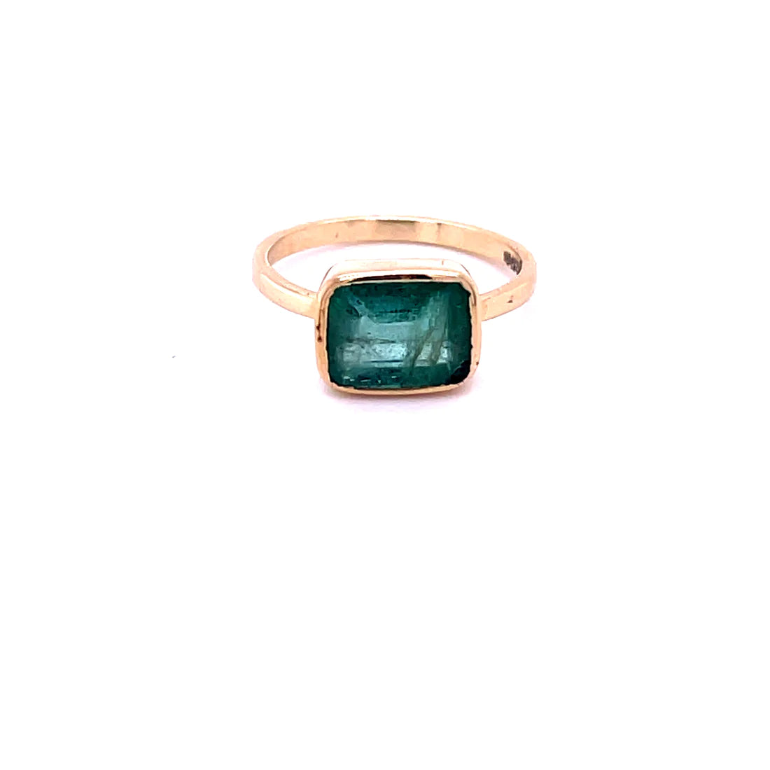14kt Yellow Gold Emerald Ring
