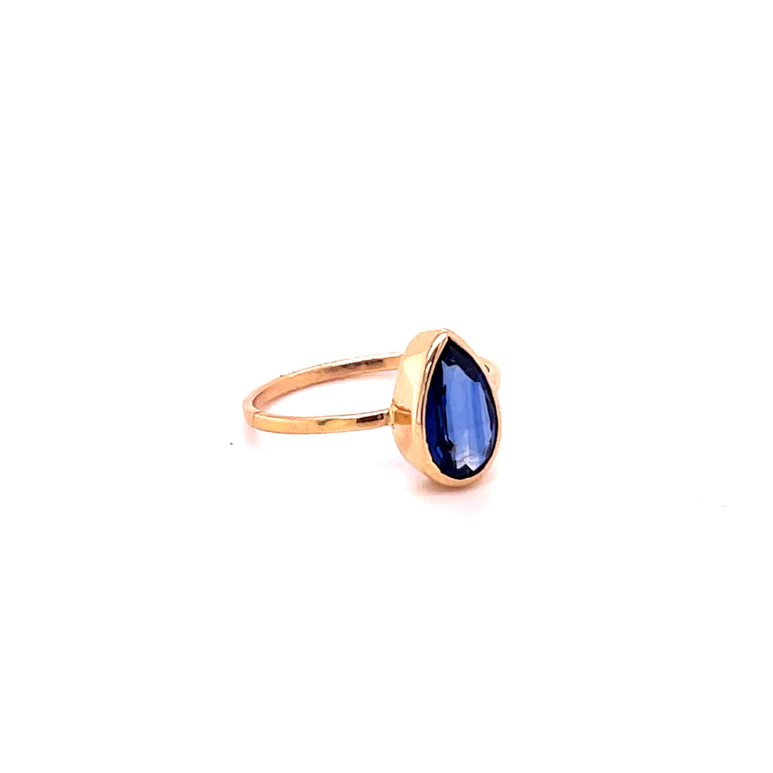 14kt Yellow Gold Kyanite Ring(Pear)