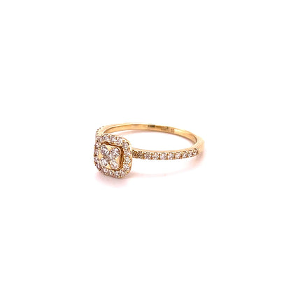 14kt Gold Diamond Ring Yellow Gold