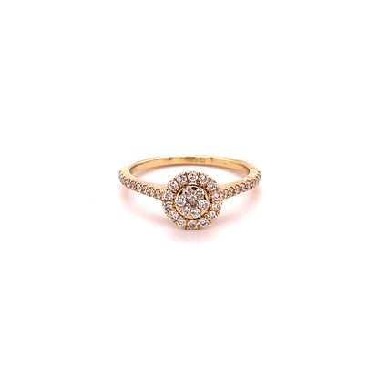 14kt Gold Diamond Ring Yellow Gold