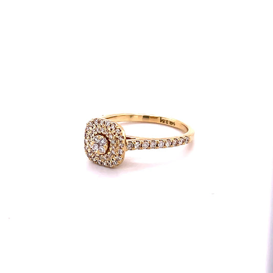 14kt Gold Diamond Ring Yellow Gold