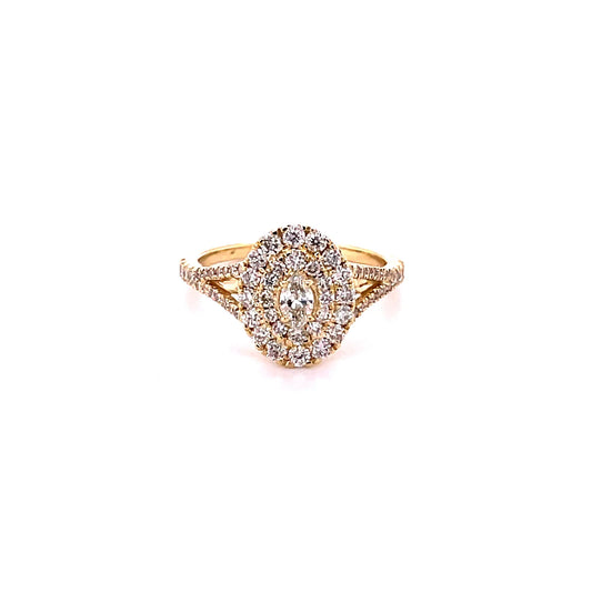 14kt Gold Diamond Ring Yellow Gold