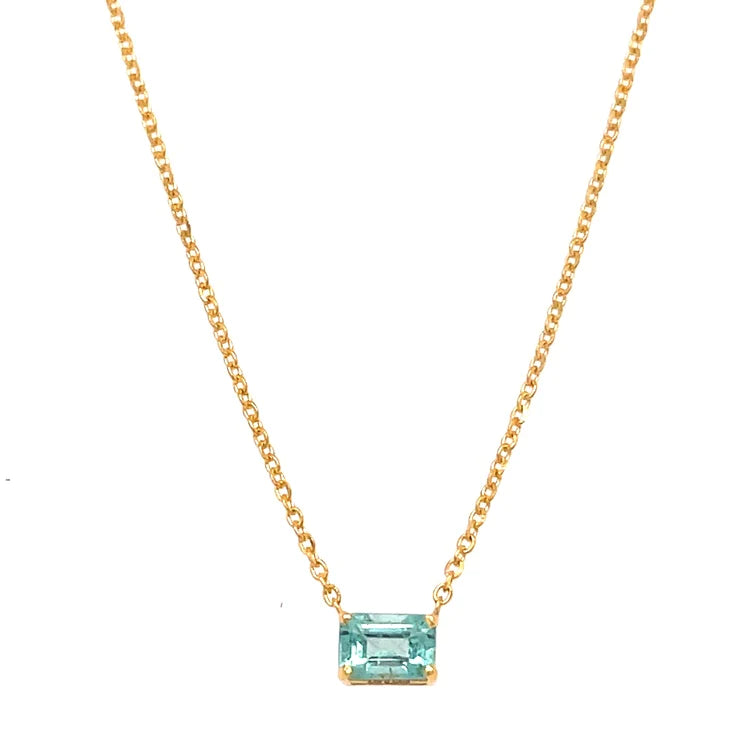 14kt Gold Emerald Pendent