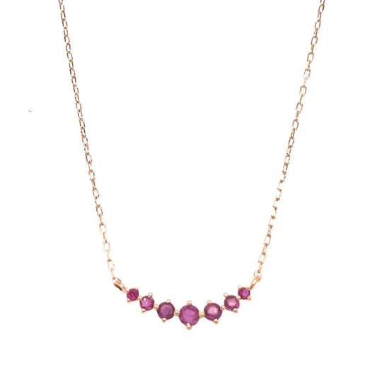 14kt Gold Ruby Necklace